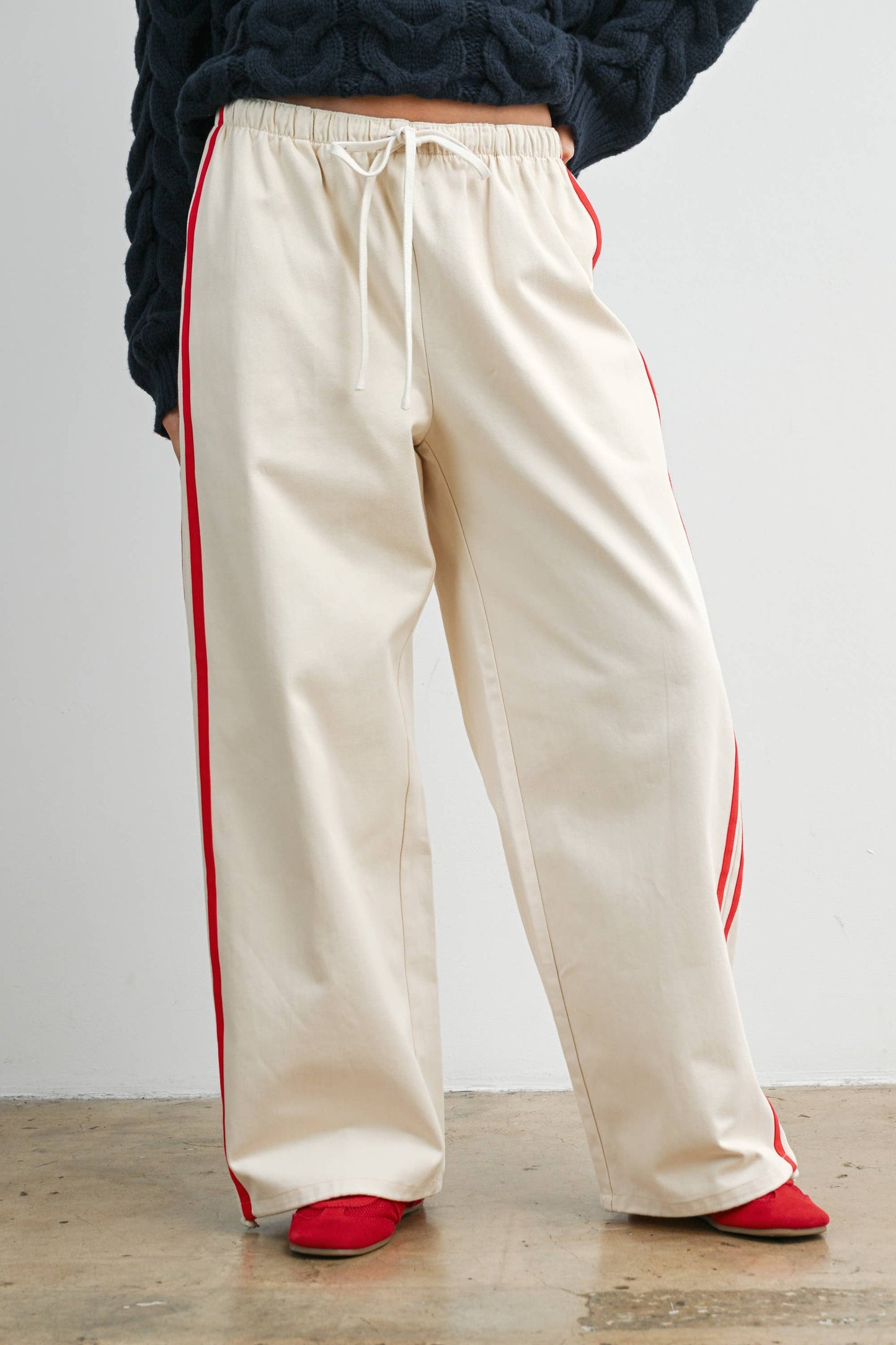The Stadium Stripe Wideleg Pant