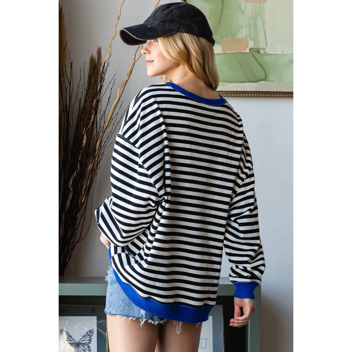 Oversize Striped Top