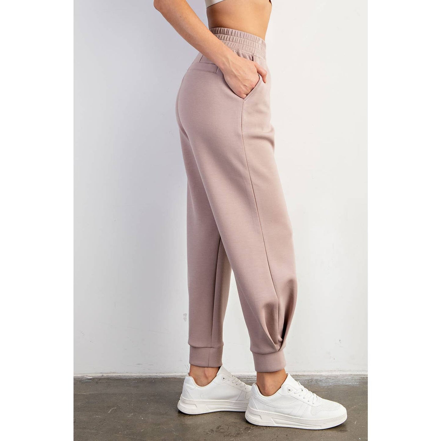 Modal Full Length Jogger- Lt Mocha