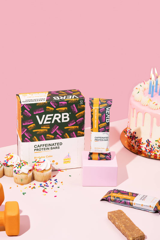 VERB Caffeinated Protein Bar- Birthday Cake