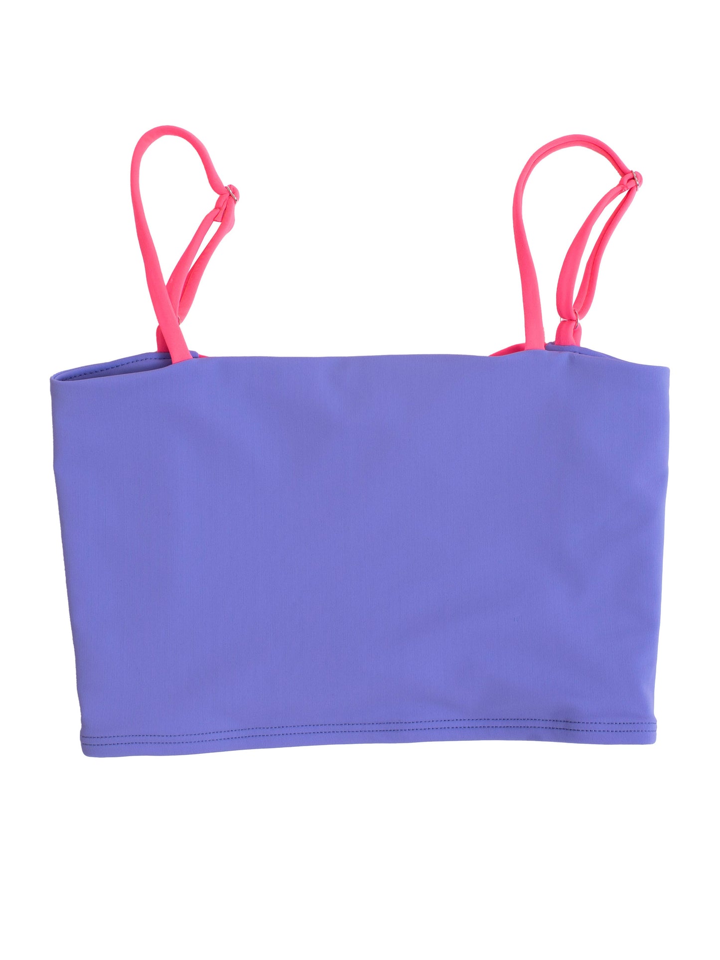 Strappy Crop-Lilac & Bright Pink