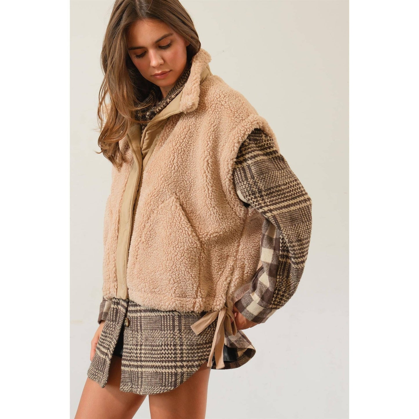 Teddy Sherpa Oversized Vest