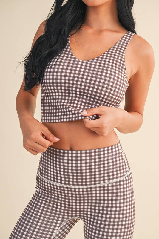 The Gingham Align Crop