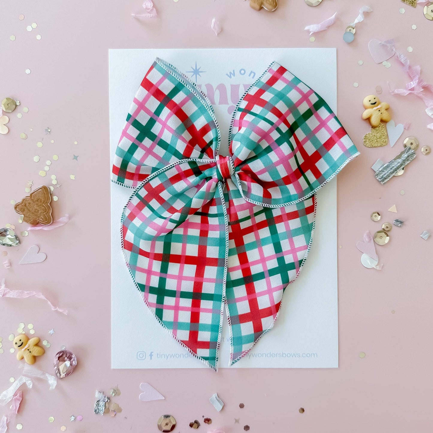 Plaid Magic Bow- Medium