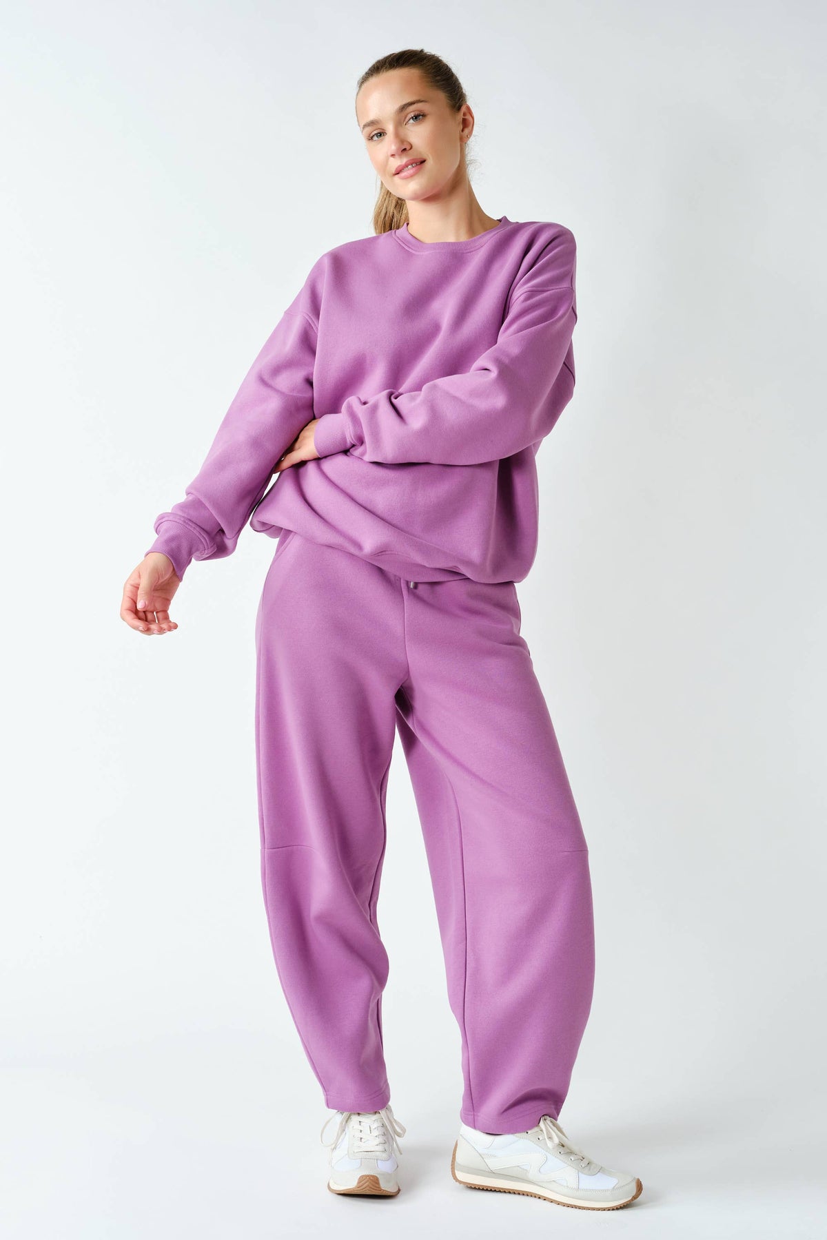 Cotton Fleece Aspen Barrel Sweatpants: SYCAMORE / S:M:L (2:2:2)
