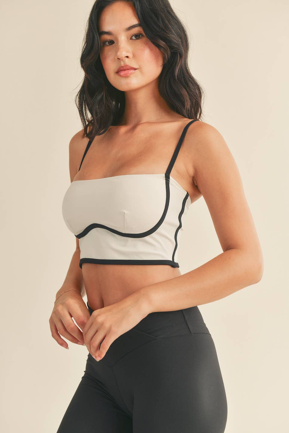 Sculpting Bra Tank in Cream