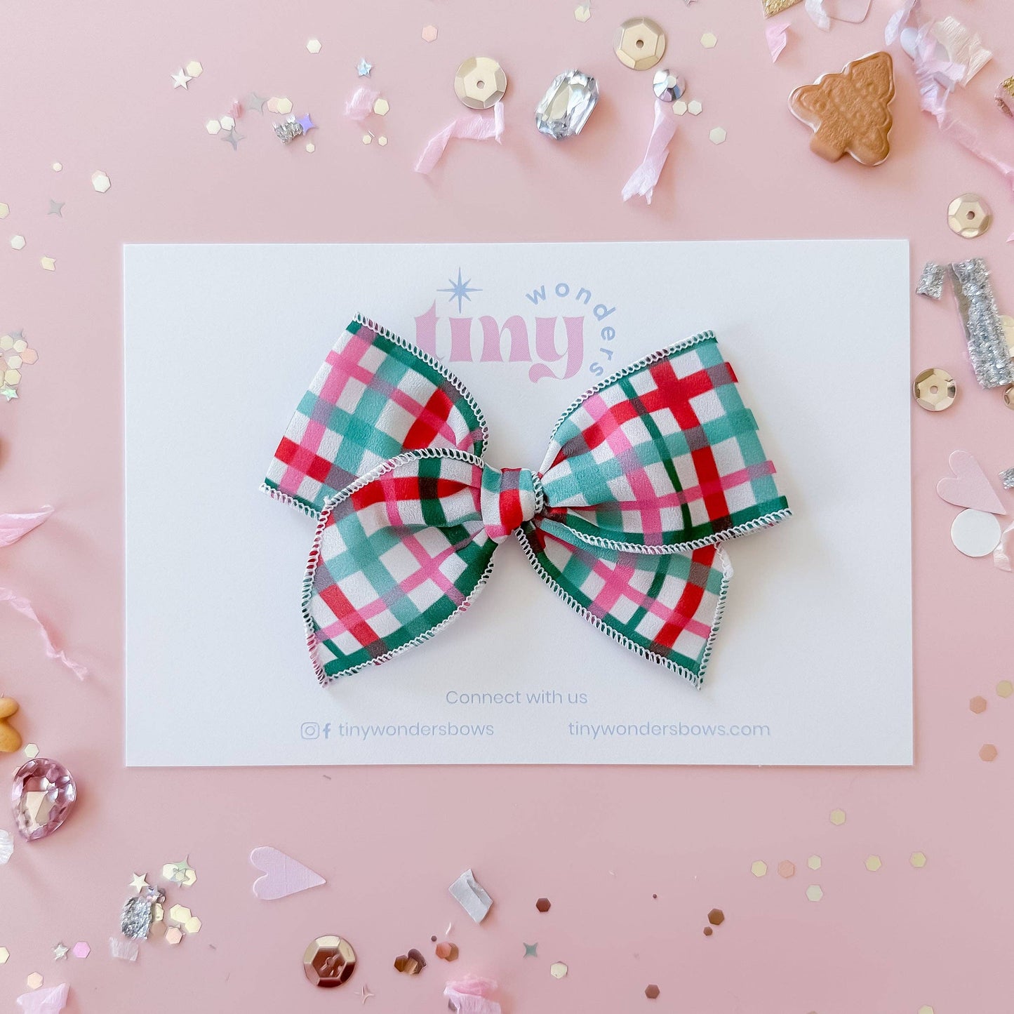 Plaid Magic Bow- Medium