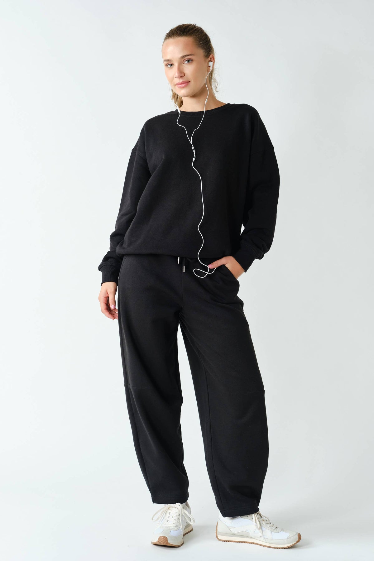 Cotton Fleece Aspen Barrel Sweatpants: SYCAMORE / S:M:L (2:2:2)