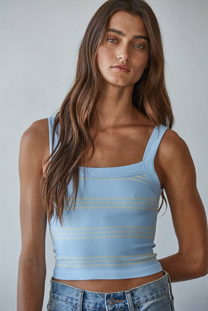 In Formation Striped Tank