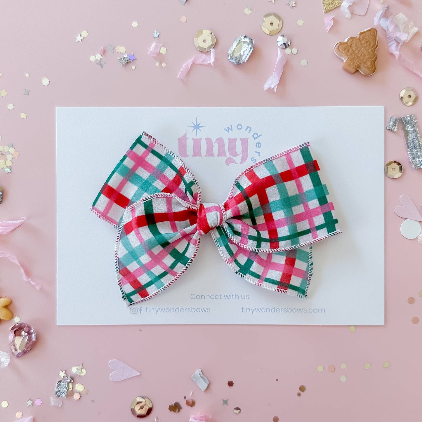 Plaid Magic Bow- Medium