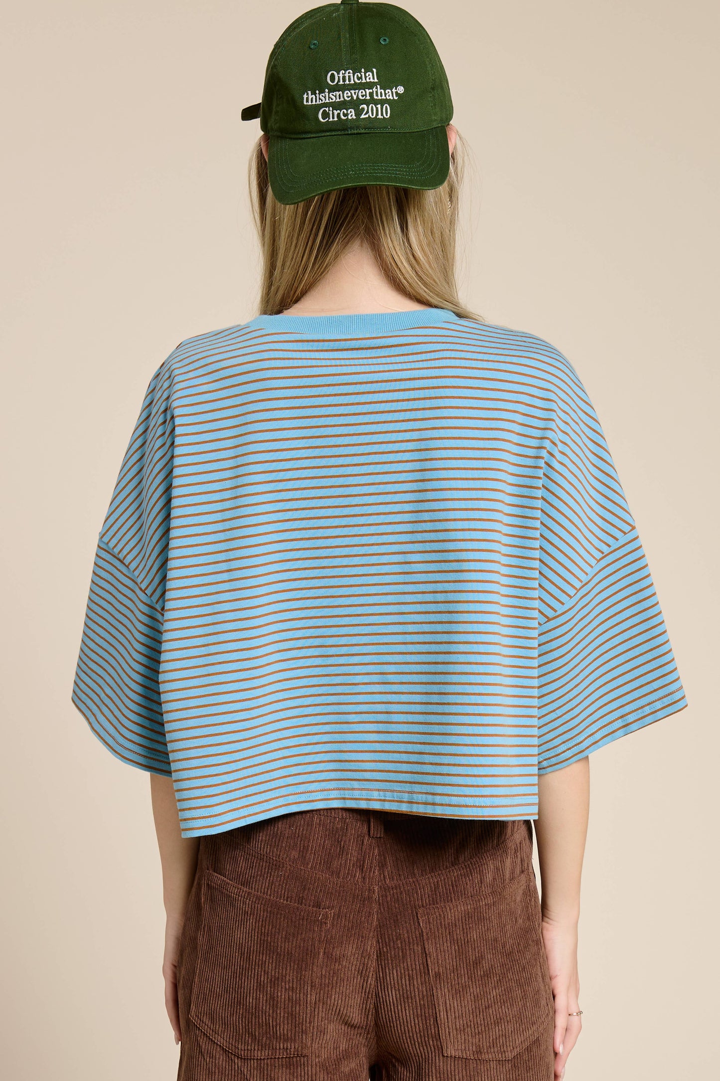 8 Count Cropped Stripe Tee