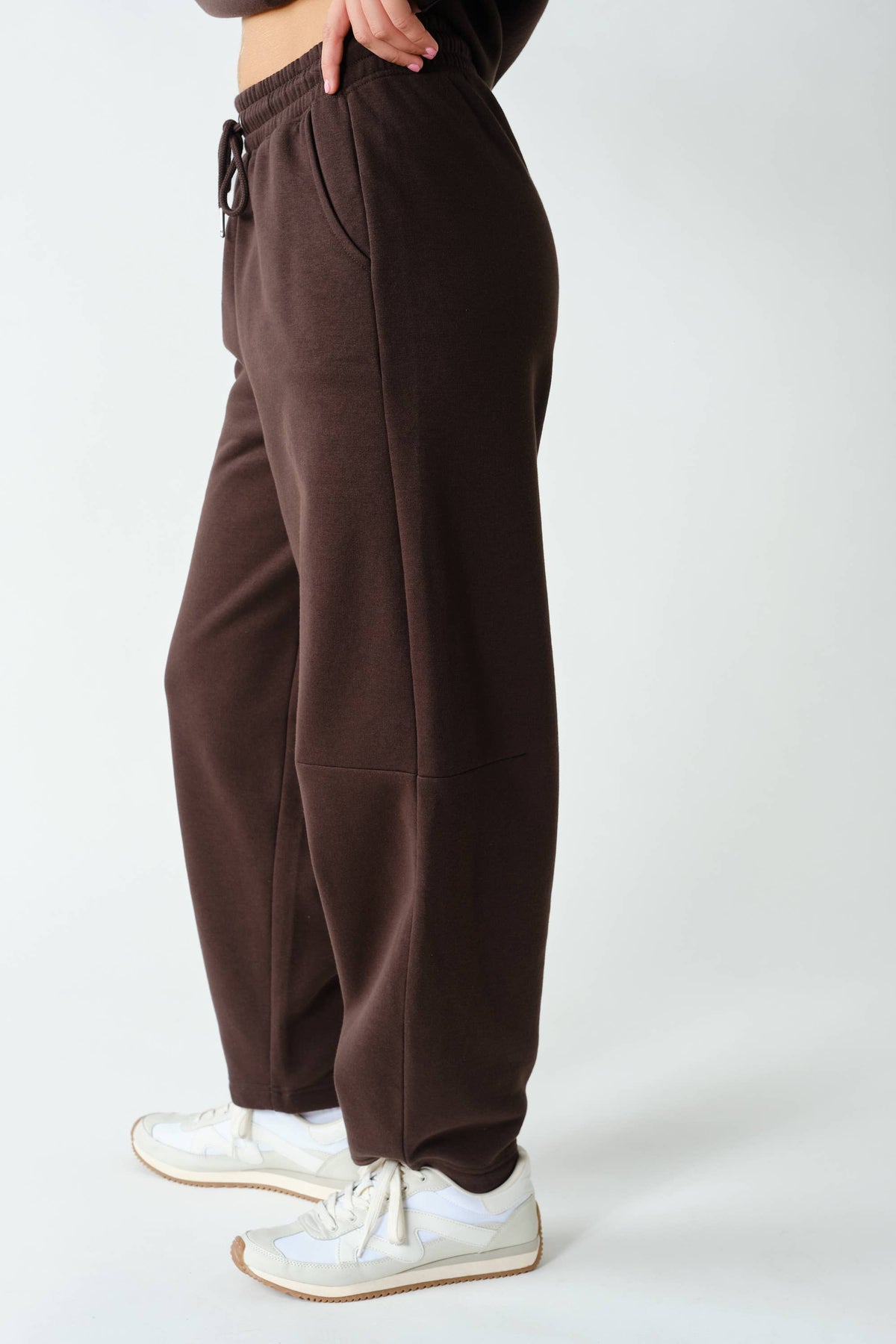 Cotton Fleece Aspen Barrel Sweatpants: SYCAMORE / S:M:L (2:2:2)