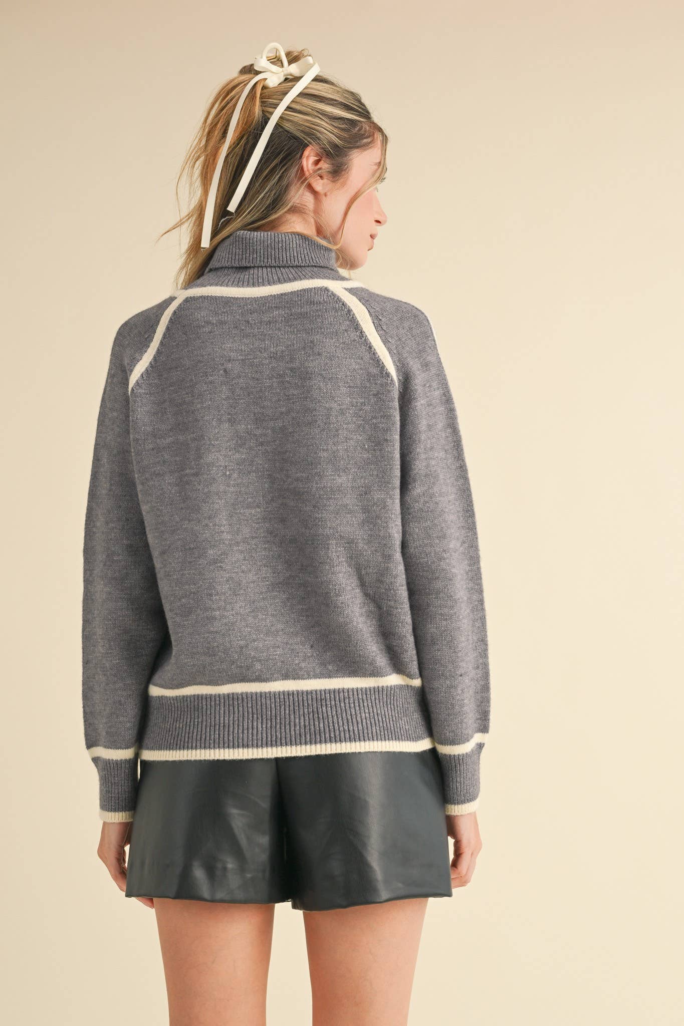Inside the Lines Contrast Sweater