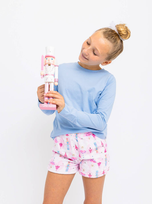 Girls Nutcracker Plush Shorts